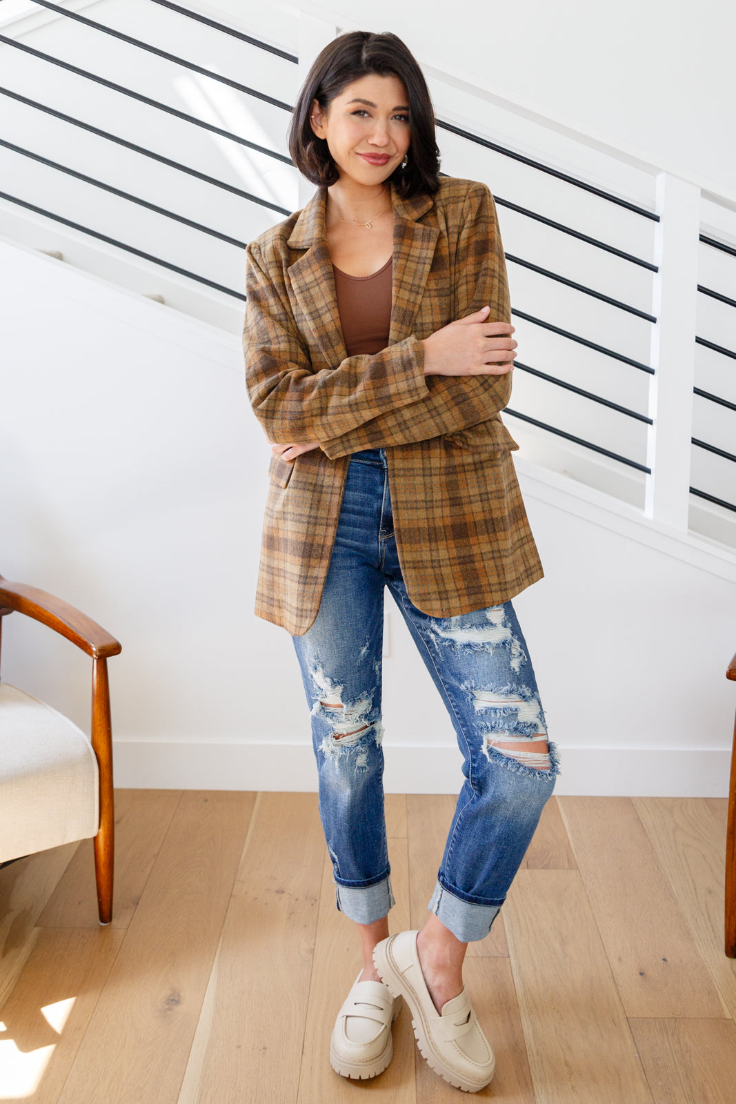 World Class Plaid Blazer Southern Soul Collectives