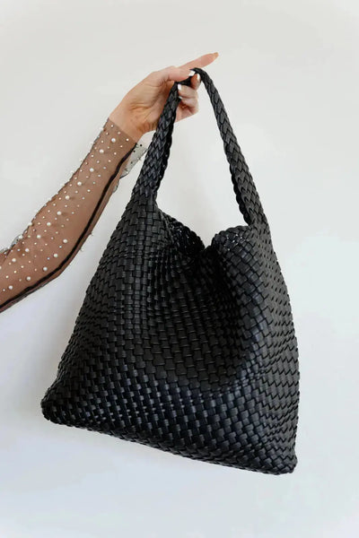 Woven and Worn Tote in Black Womens Southern Soul Collectives