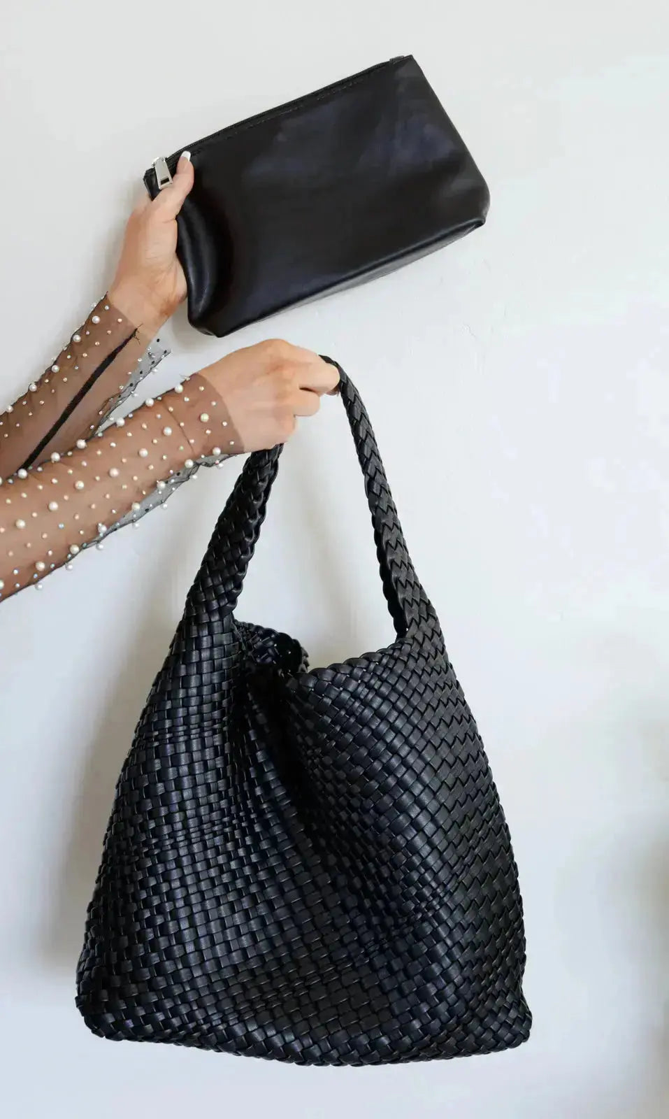 Woven and Worn Tote in Black Womens Southern Soul Collectives