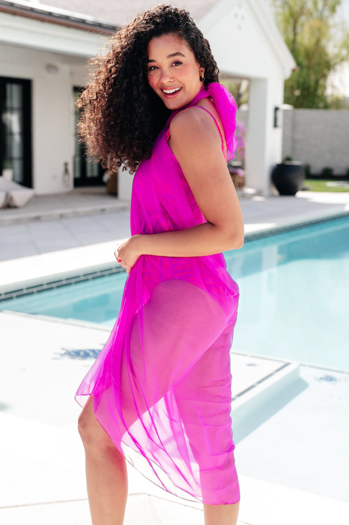 Wrapped In Summer Versatile Swim Cover in Pink Southern Soul Collectives