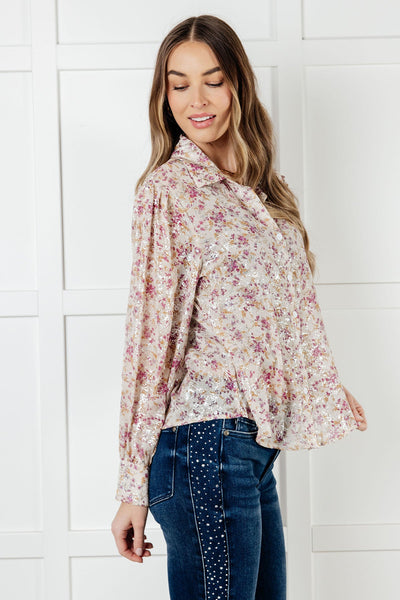 You and I Connect Floral Button Up Blouse Southern Soul Collectives