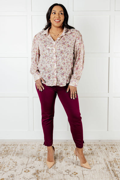 You and I Connect Floral Button Up Blouse Southern Soul Collectives