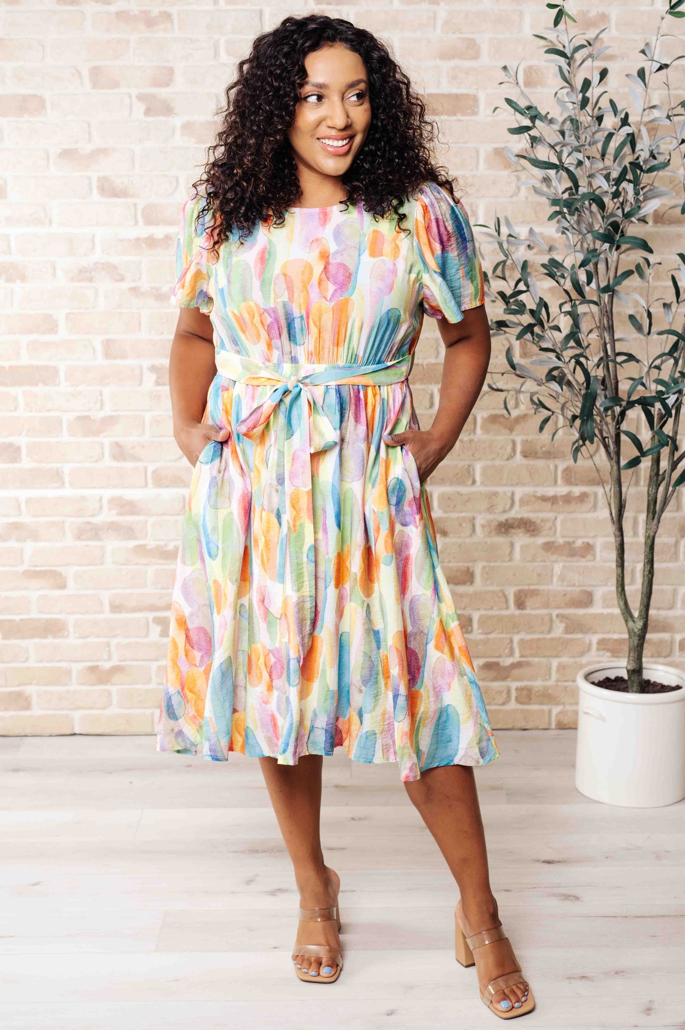 Young, Wild & Free Round Neck Dress Southern Soul Collectives