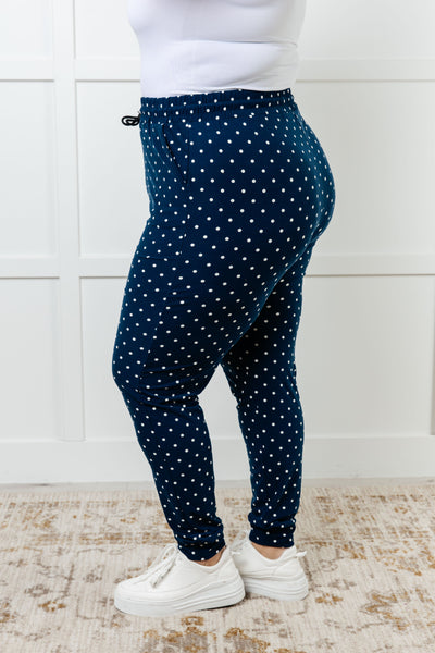 Your New Favorite Joggers in White Polka Dot Southern Soul Collectives