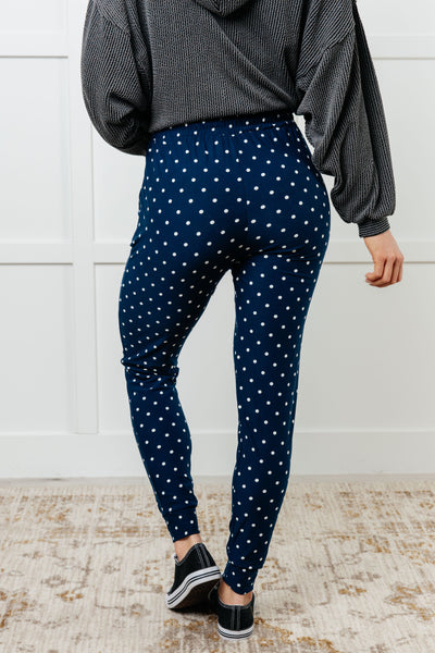 Your New Favorite Joggers in White Polka Dot Southern Soul Collectives