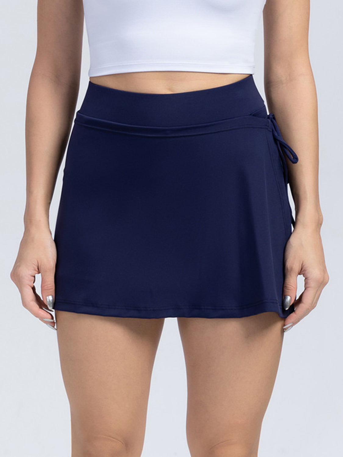 Side Tie High Waist Activewear Skort in Multiple Colors Southern Soul Collectives