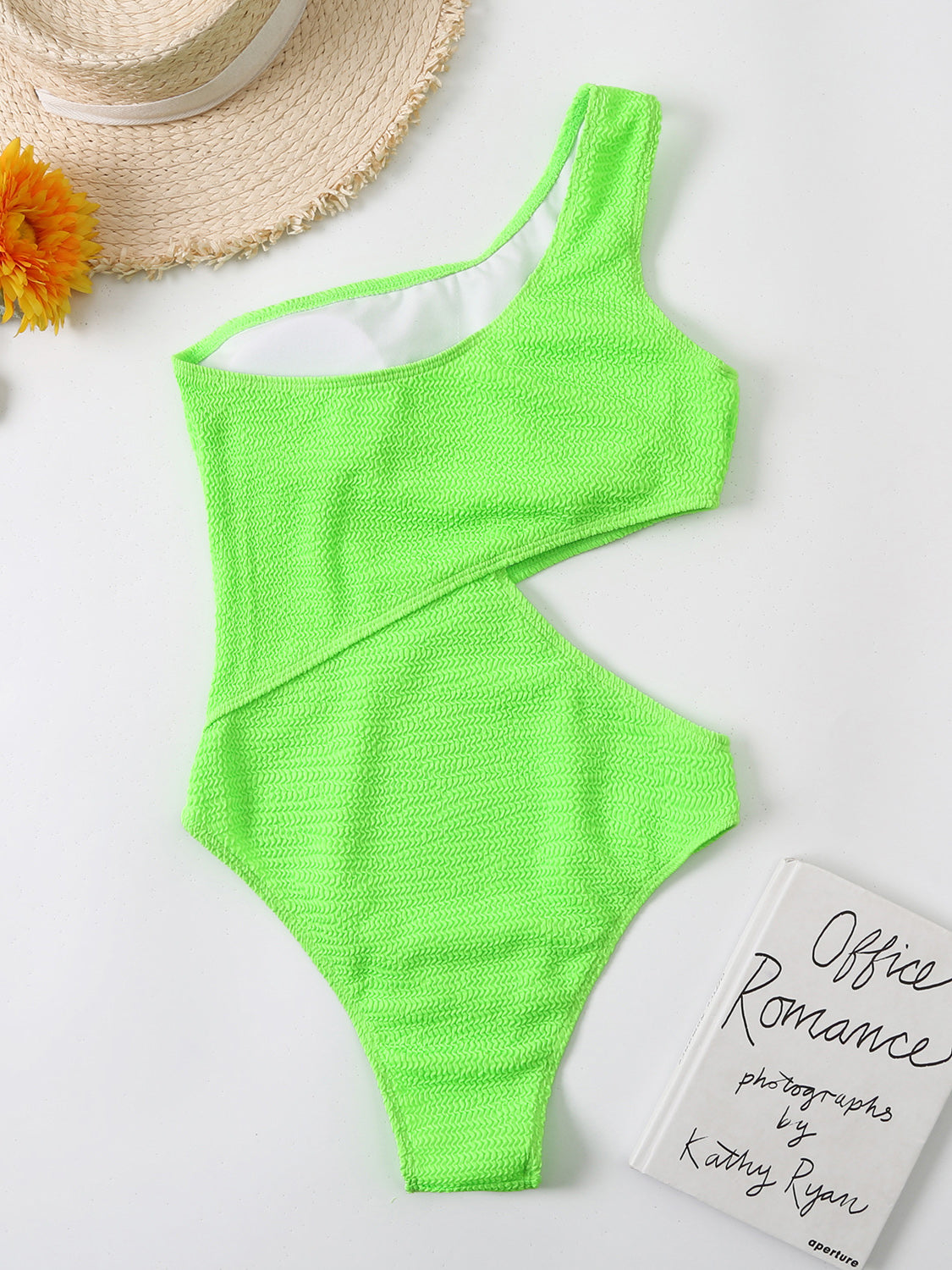 Cutout One Shoulder One-Piece Swimwear Southern Soul Collectives