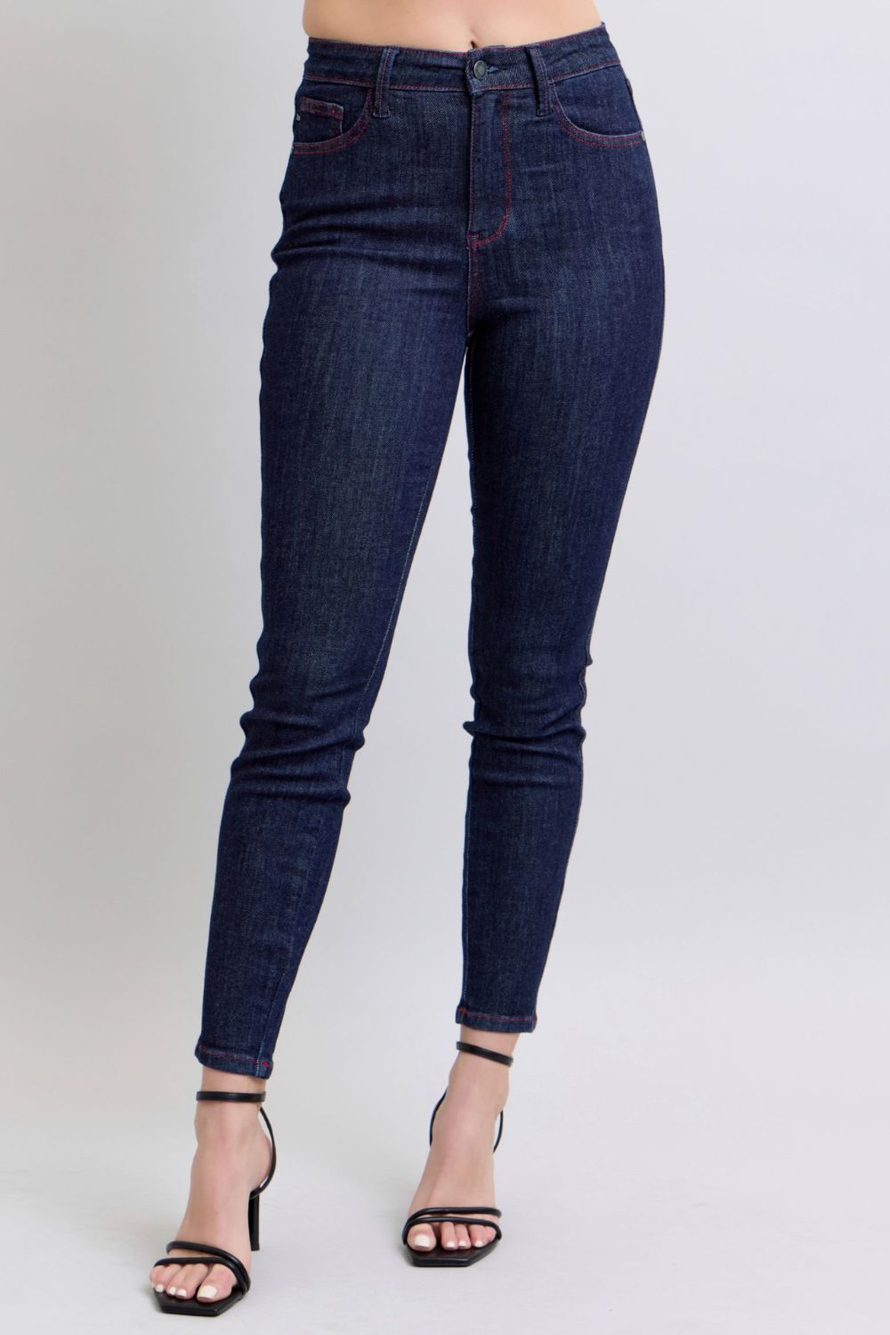 Judy Blue Full Size Heart Shaped Back Pockets Skinny Jeans Southern Soul Collectives