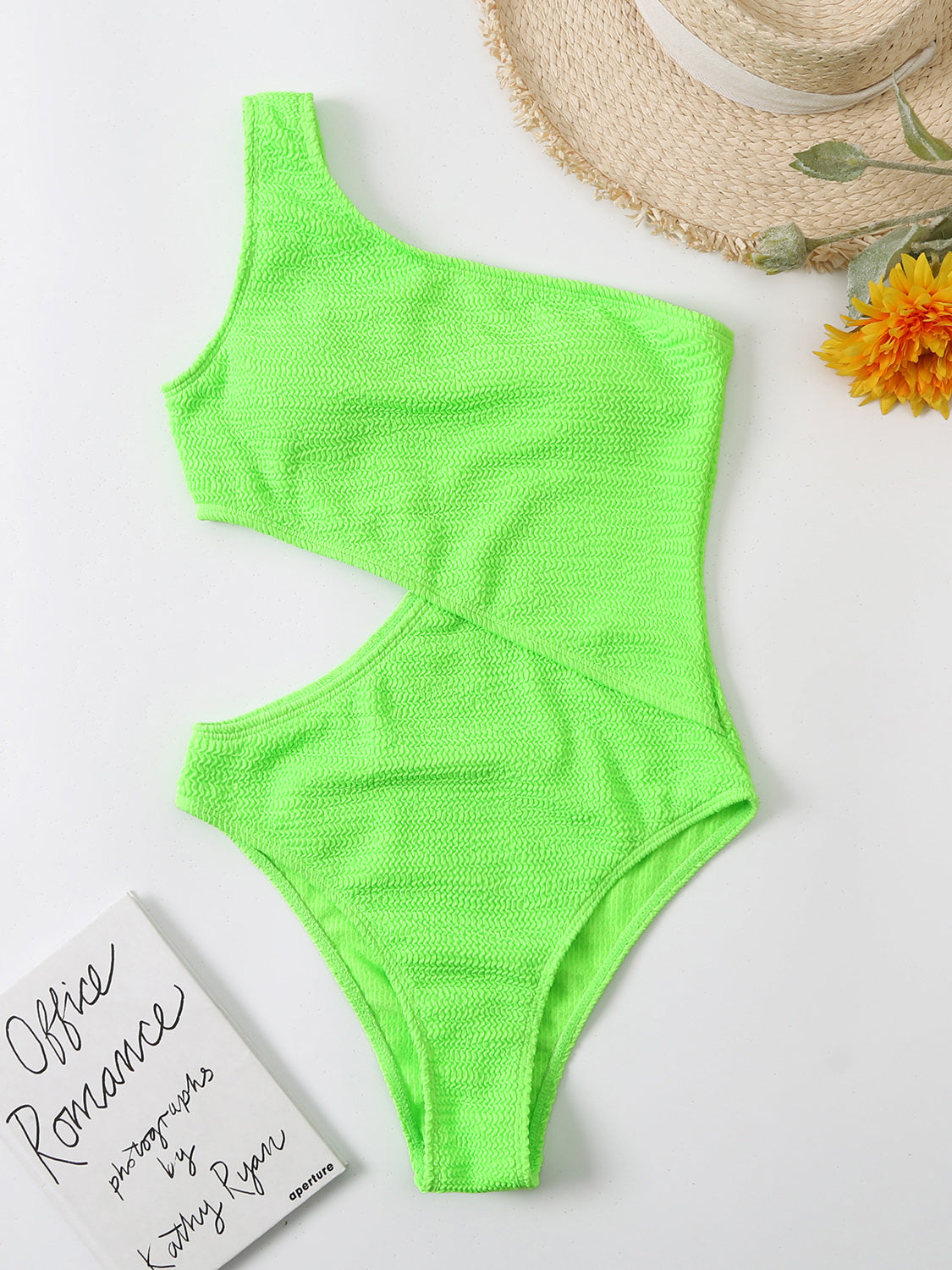 Cutout One Shoulder One-Piece Swimwear Southern Soul Collectives