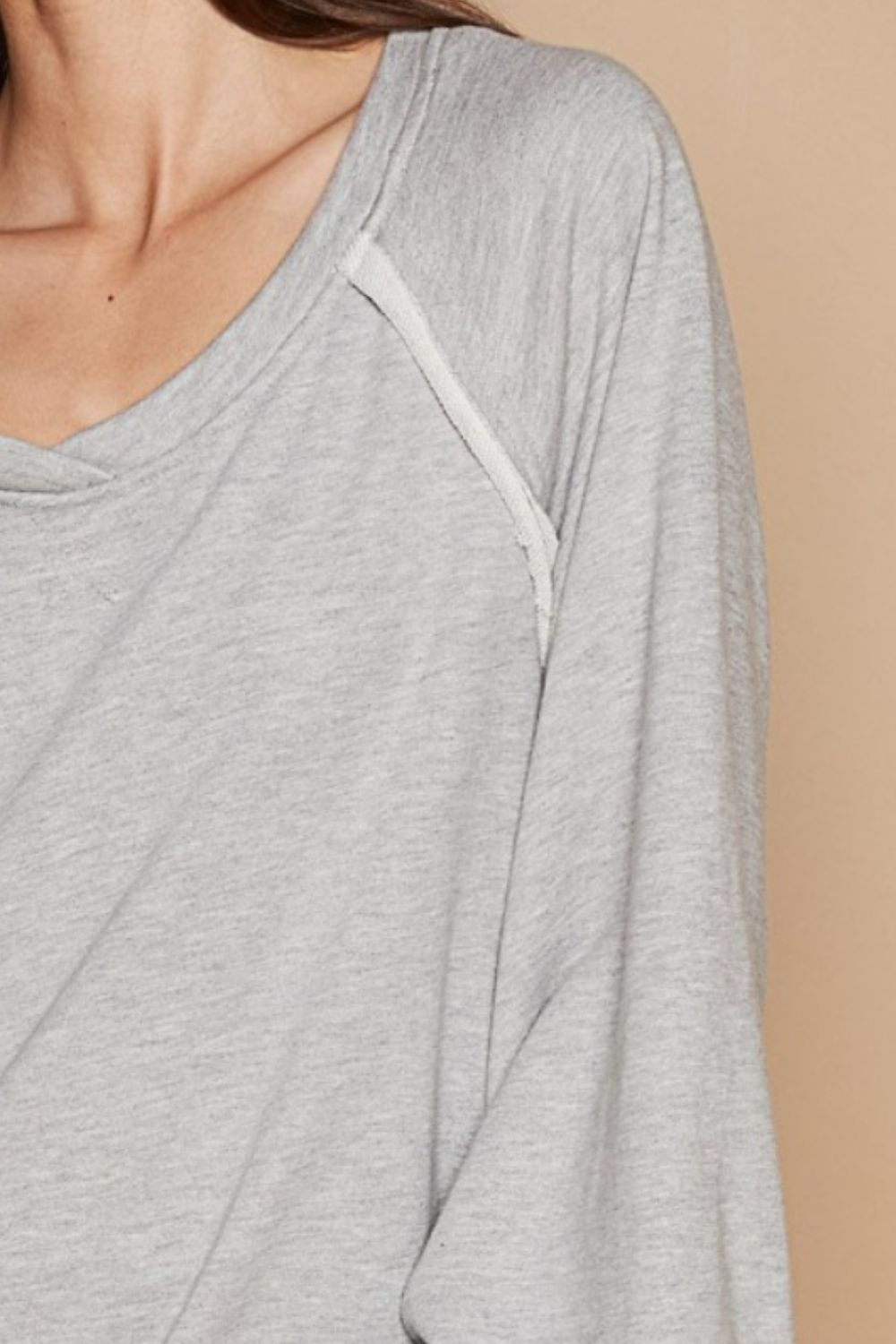 POL Back Cross Strap Detail Balloon Sleeve Sweatshirt Southern Soul Collectives