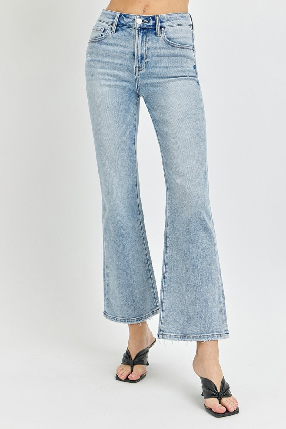 RISEN Full Size High Rise Ankle Flare Jeans Southern Soul Collectives