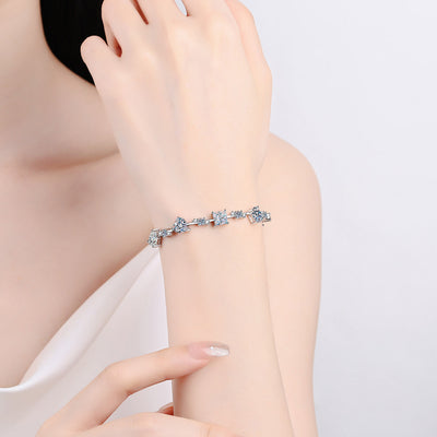 6.2 Carat Moissanite 925 Sterling Silver Bracelet Southern Soul Collectives