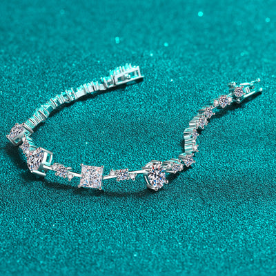 6.2 Carat Moissanite 925 Sterling Silver Bracelet Southern Soul Collectives