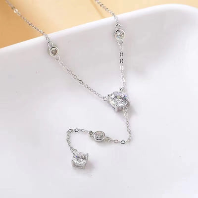 1.5 Carat Moissanite 925 Sterling Silver Necklace Southern Soul Collectives