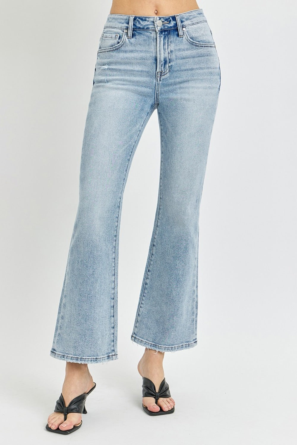 RISEN Full Size High Rise Ankle Flare Jeans Southern Soul Collectives