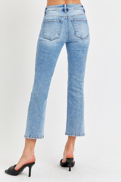 RISEN Low Rise Crop Slim Straight Jeans Southern Soul Collectives