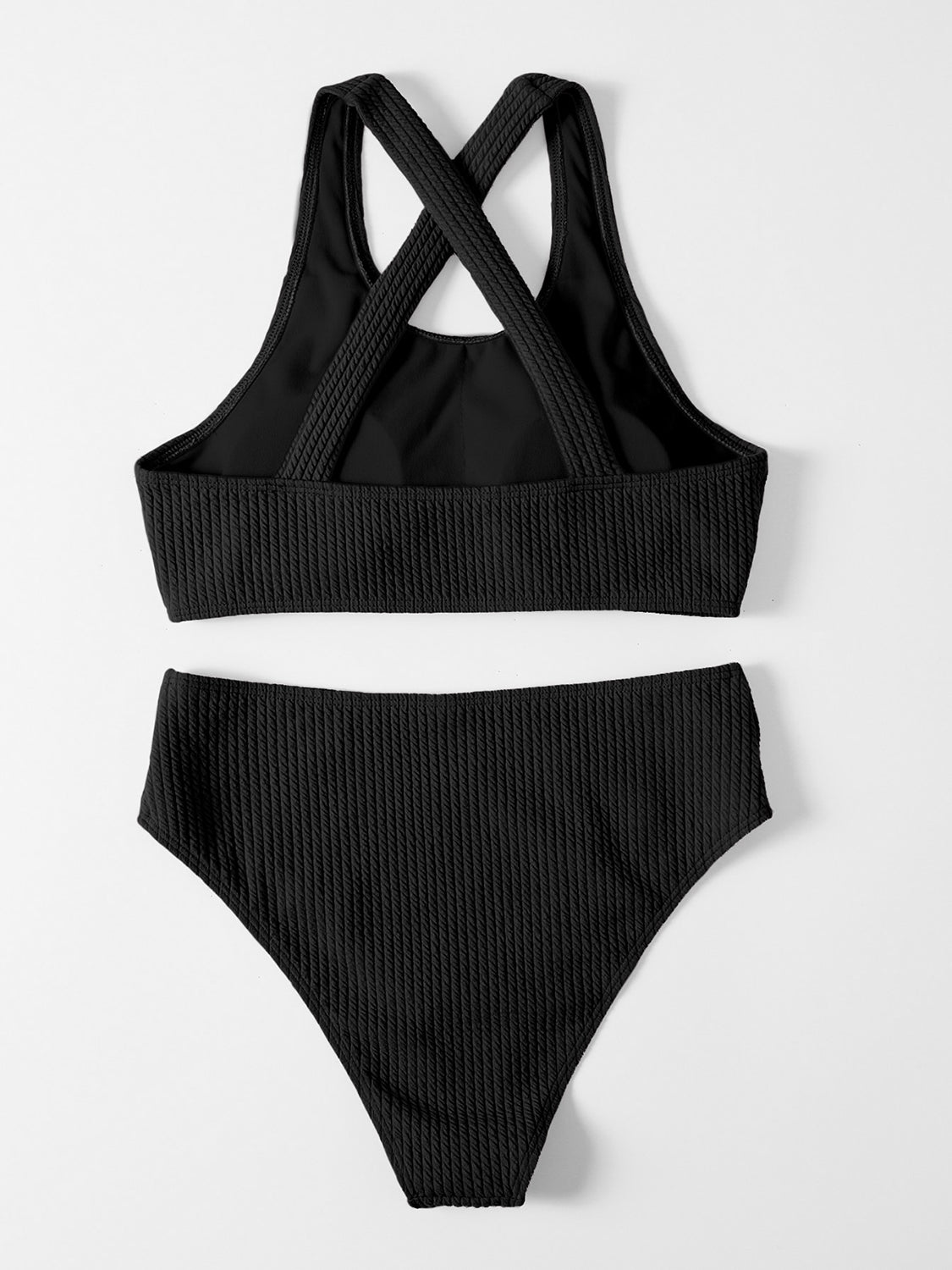 Crisscross Back Wide Strap Two-Piece Swim Set in Multiple Colors Southern Soul Collectives