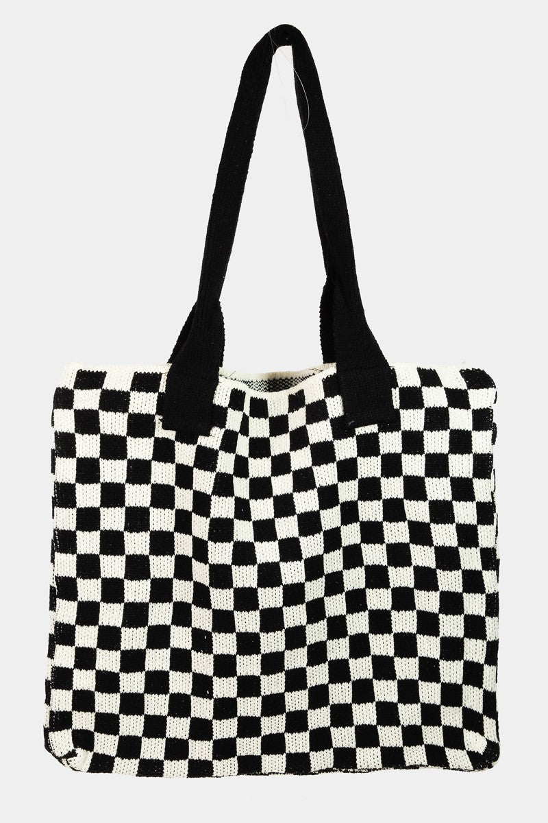 Classic Checkered Pattern Tote Bag Southern Soul Collectives