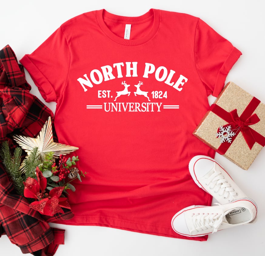 North Pole University Graphic T-shirt