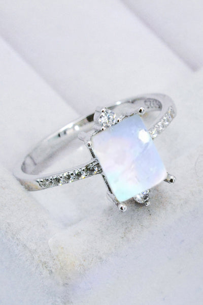 925 Sterling Silver Square Moonstone Ring Southern Soul Collectives