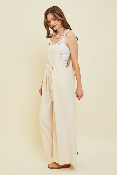 HEYSON Full Size Corduroy Sleeveless Wide-Leg Overall Southern Soul Collectives