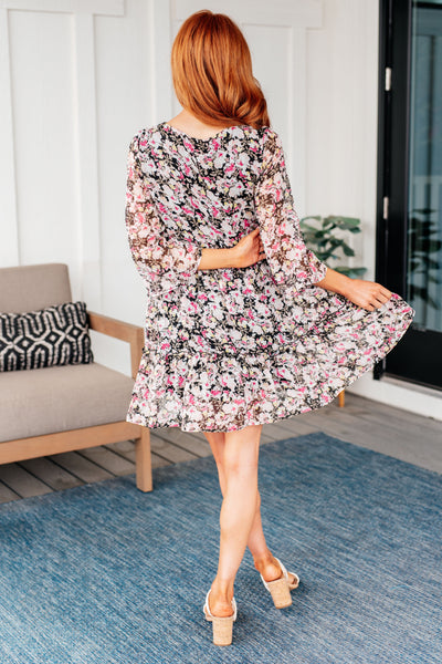 Jennifer Ruffle Floral Dress