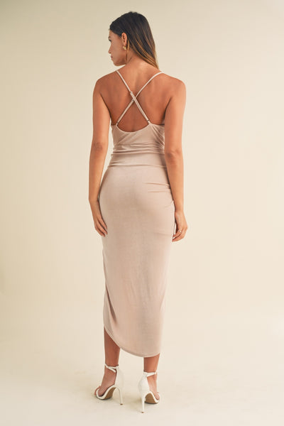 Mable Draped Detail Cami Midi Dress Southern Soul Collectives