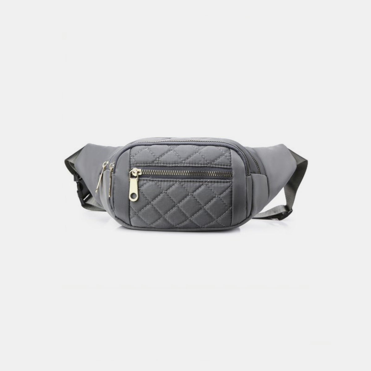 Zenana Quilted Multi Pocket Waist Belt Bag Southern Soul Collectives