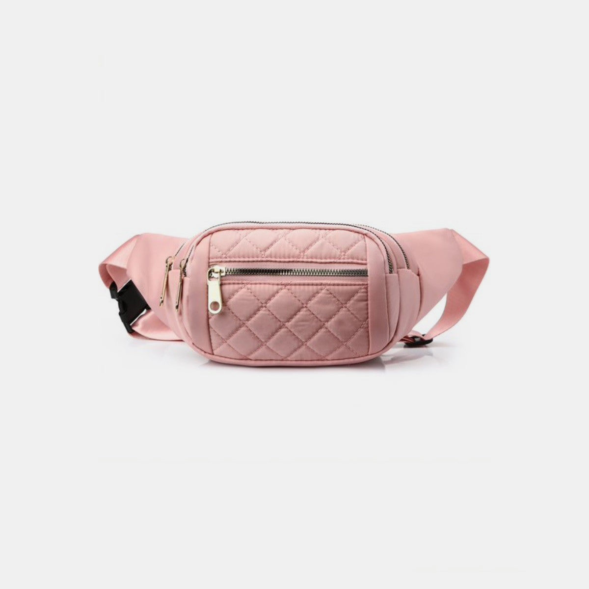 Zenana Quilted Multi Pocket Waist Belt Bag Southern Soul Collectives