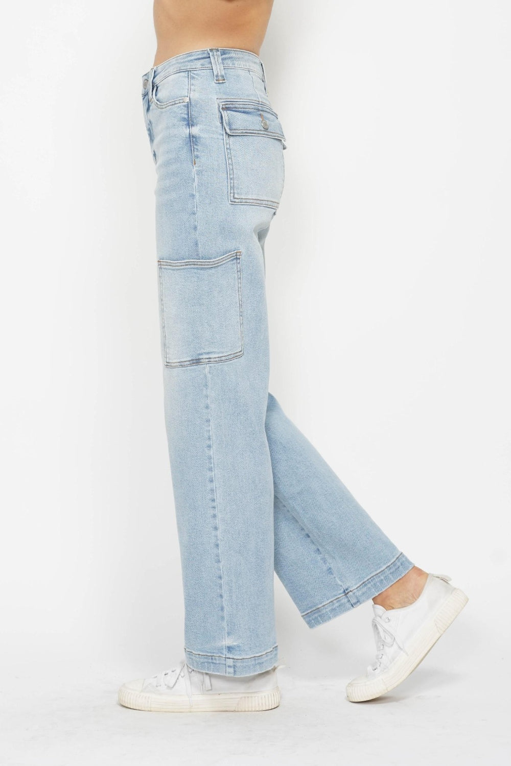 Judy Blue High Waist Straight Leg Cargo Jeans Southern Soul Collectives