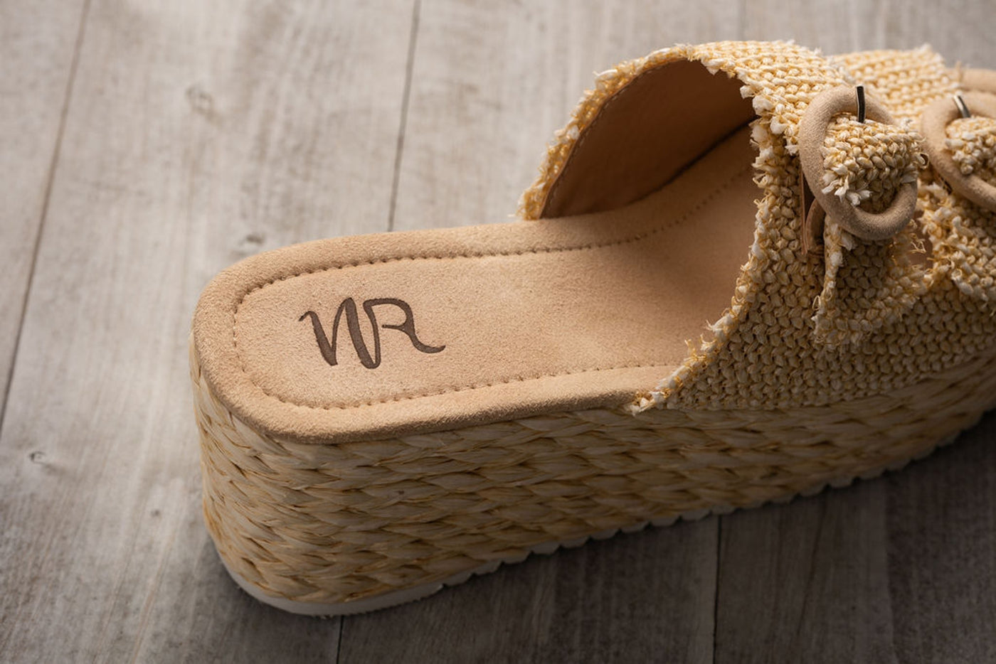 Eriwen Buckle Wedge in Cream Southern Soul Collectives