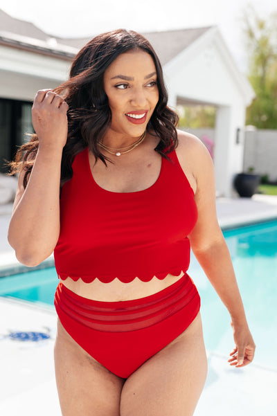 Tonga Scalloped Swim Top Southern Soul Collectives