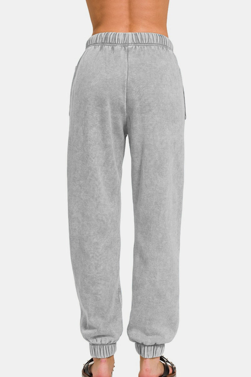 Zenana Full Size Acid Wash Fleece Drawstring Sweatpants with Pockets Southern Soul Collectives