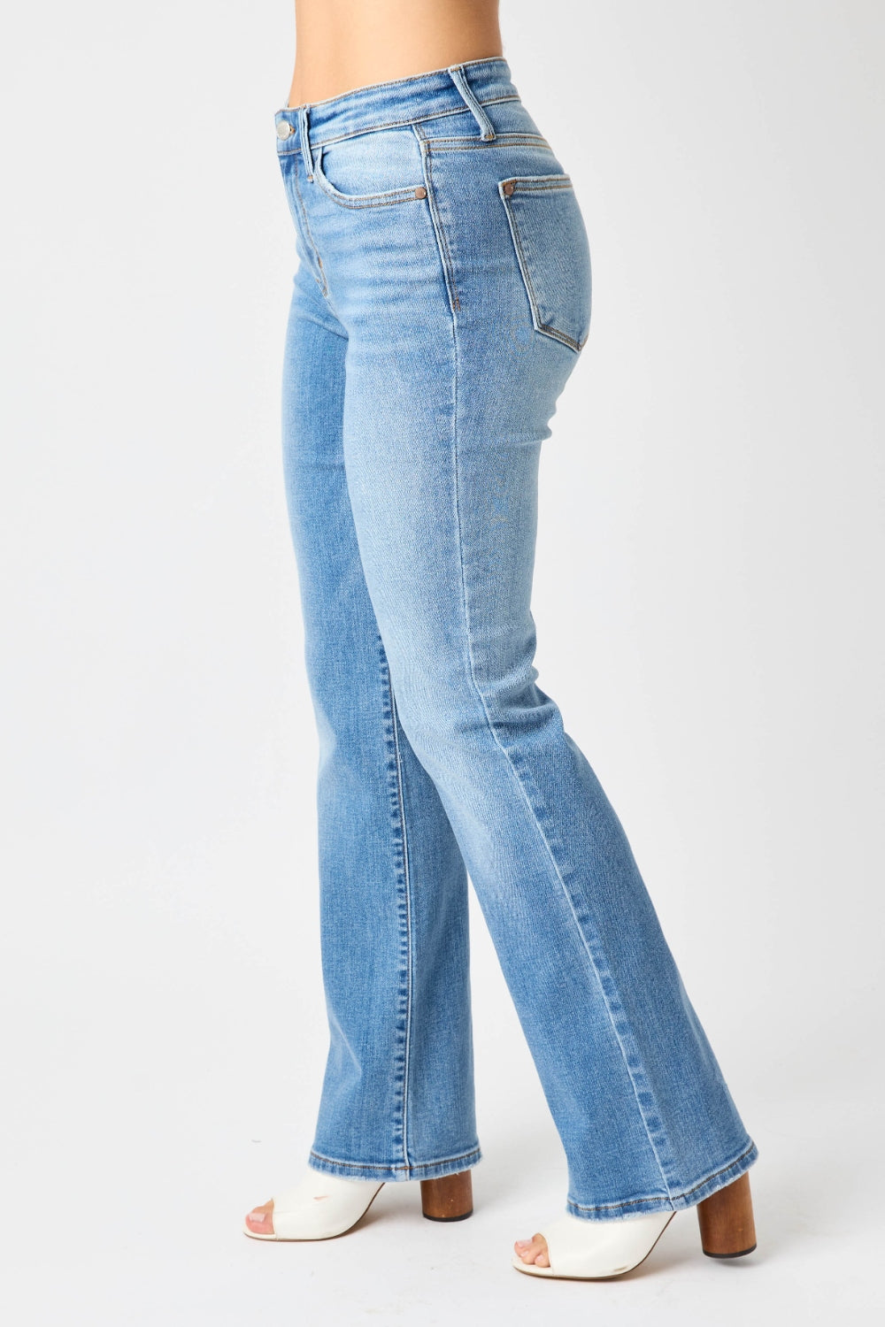 Judy Blue Non Distressed High Waist Straight Jeans Southern Soul Collectives