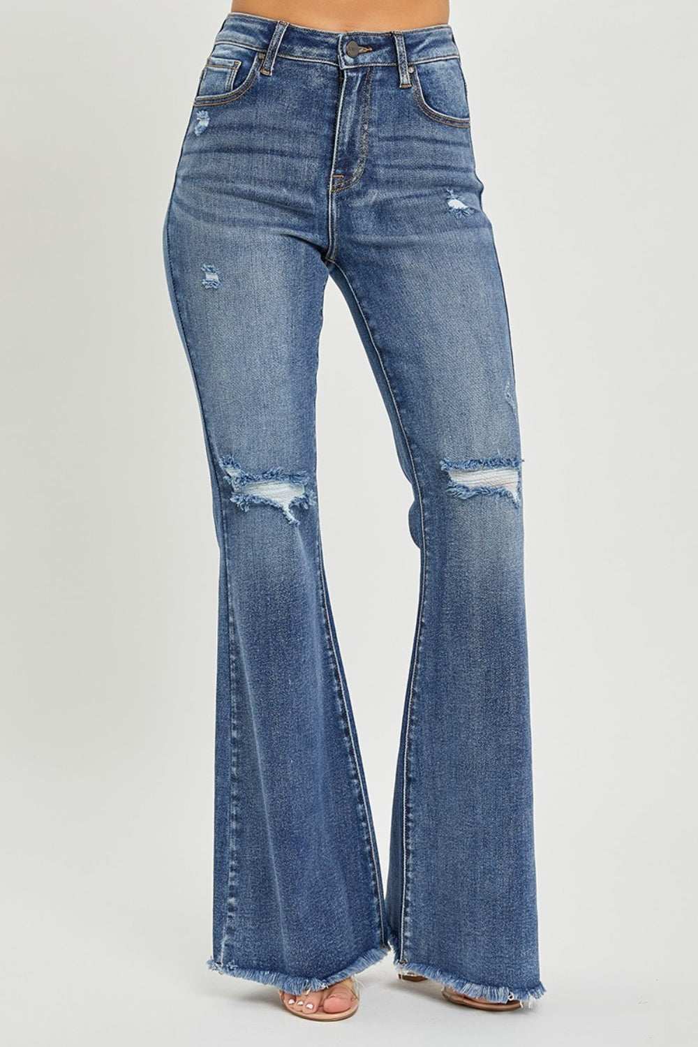 RISEN High Waist Distressed Fare Jeans Southern Soul Collectives