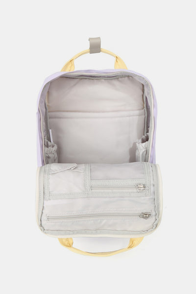 Stepping Out Contrast Water and Scratch-Resistant Nylon Backpack Bag Southern Soul Collectives