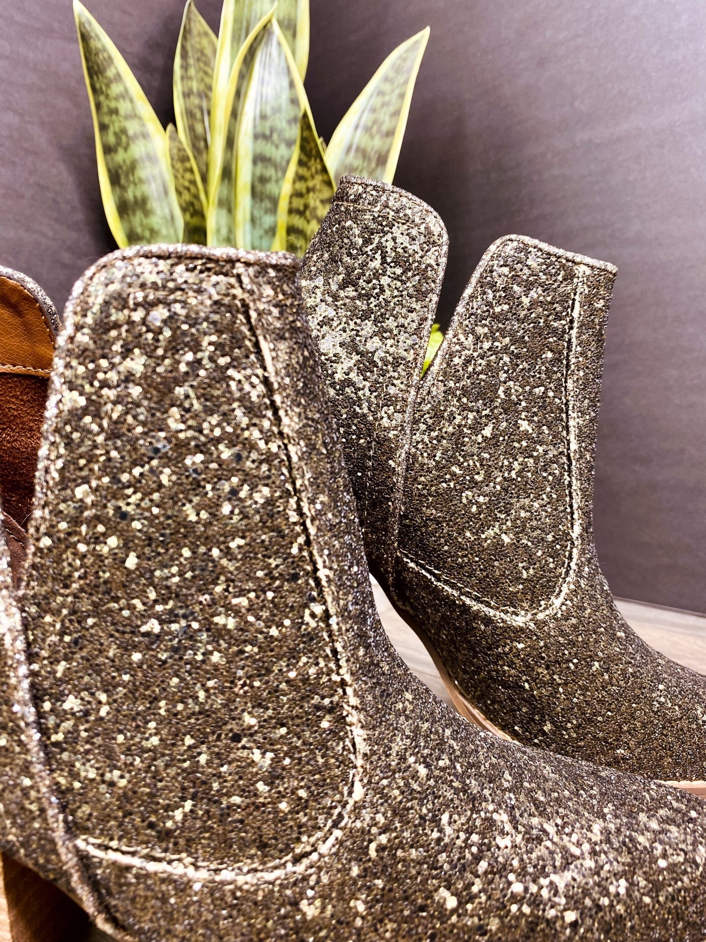 Fiera Booties in Bronze Southern Soul Collectives