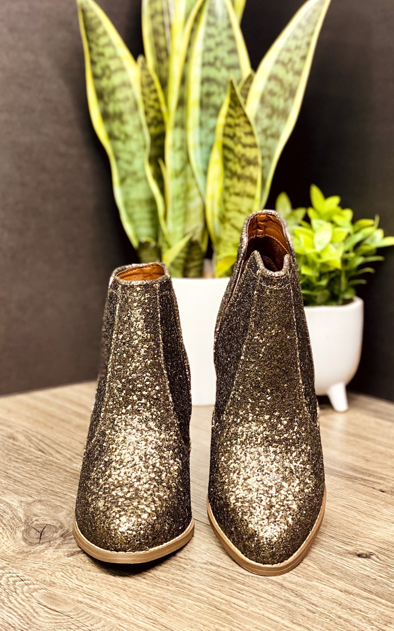 Fiera Booties in Bronze Southern Soul Collectives