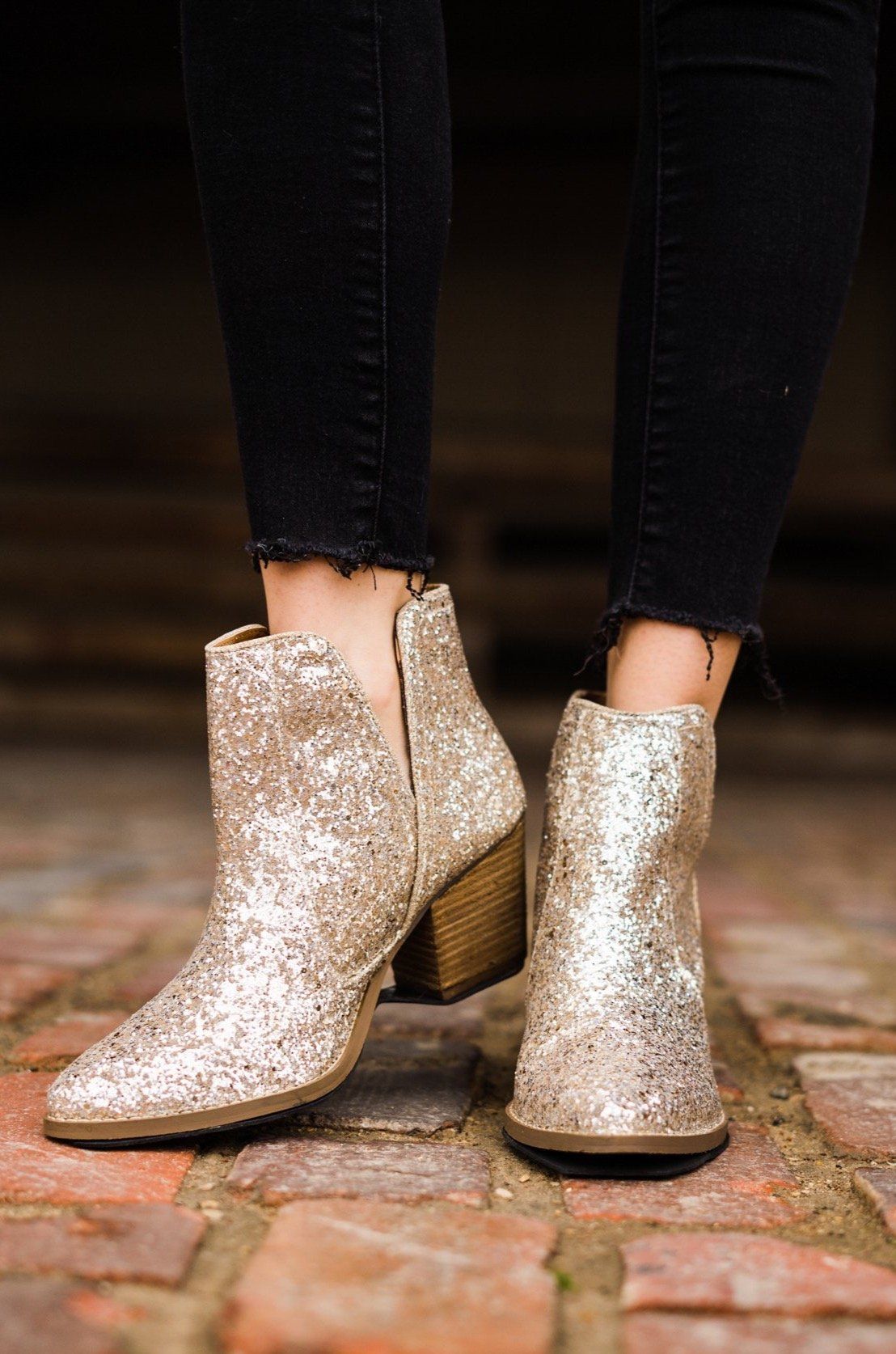 Fiera Booties in Gold Southern Soul Collectives