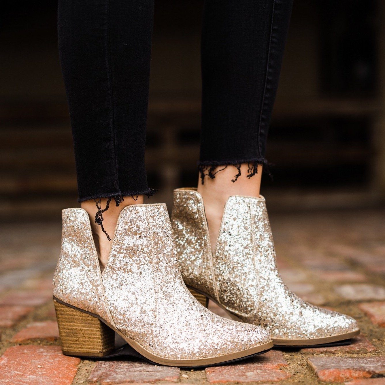 Fiera Booties in Gold Southern Soul Collectives