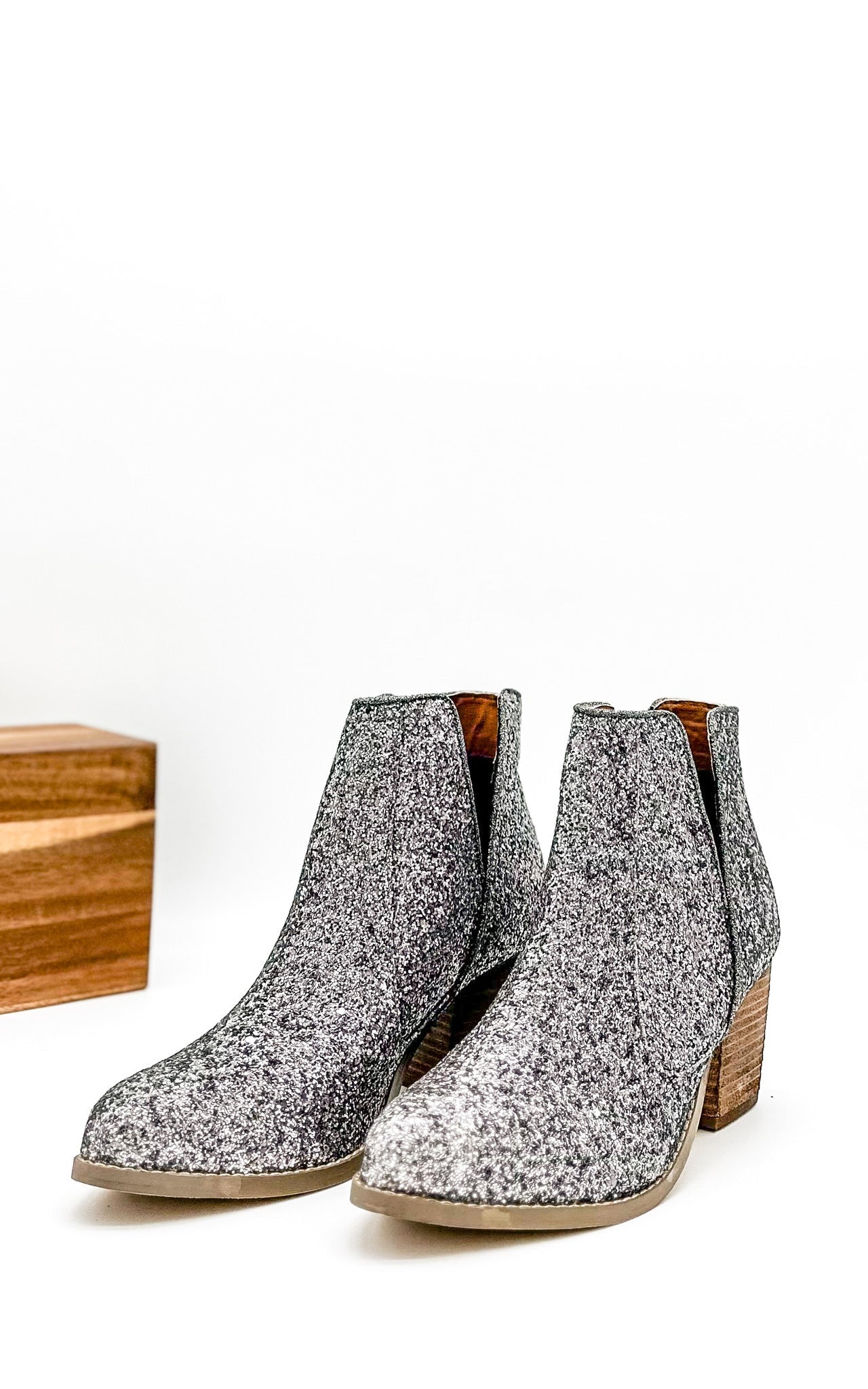 Fiera Booties in Pewter Southern Soul Collectives