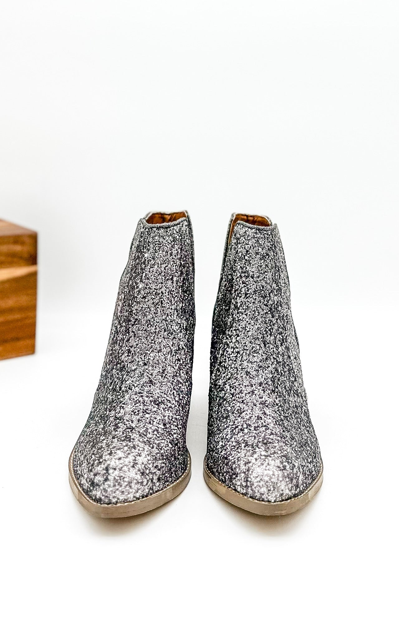 Fiera Booties in Pewter Southern Soul Collectives