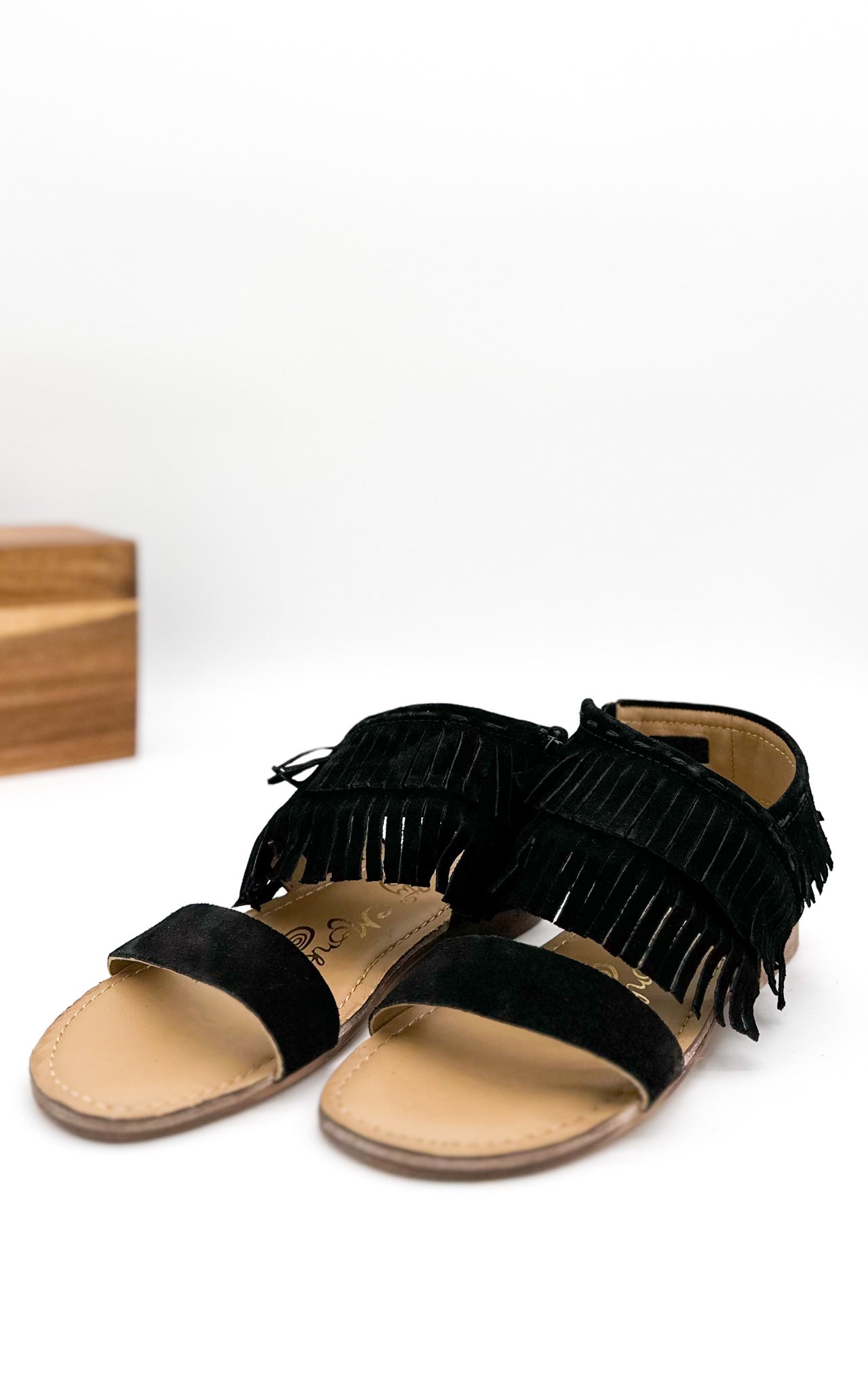 Fringe Star Sandal in Black Southern Soul Collectives