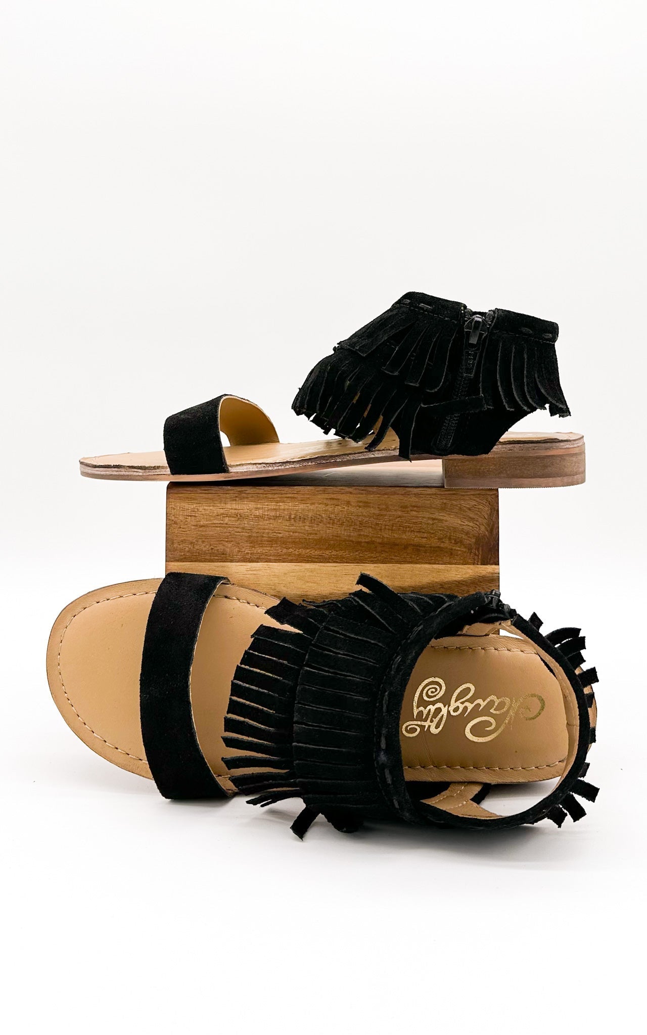 Fringe Star Sandal in Black Southern Soul Collectives