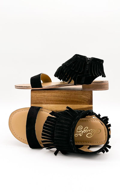 Fringe Star Sandal in Black Southern Soul Collectives