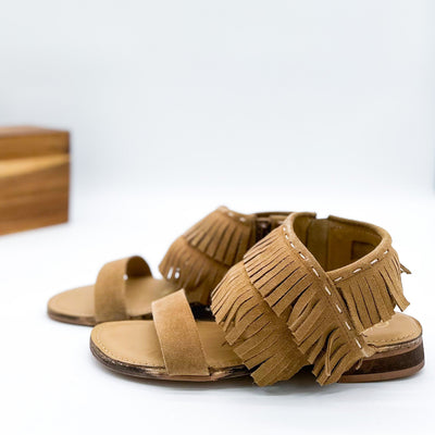 Fringe Star Sandal in Tan Southern Soul Collectives