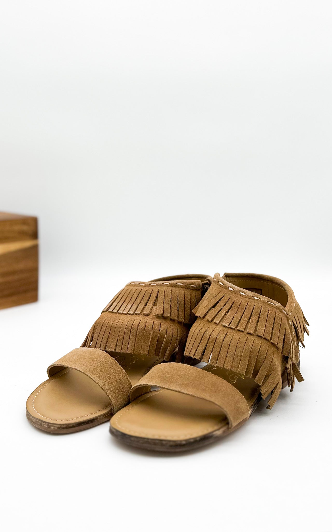 Fringe Star Sandal in Tan Southern Soul Collectives