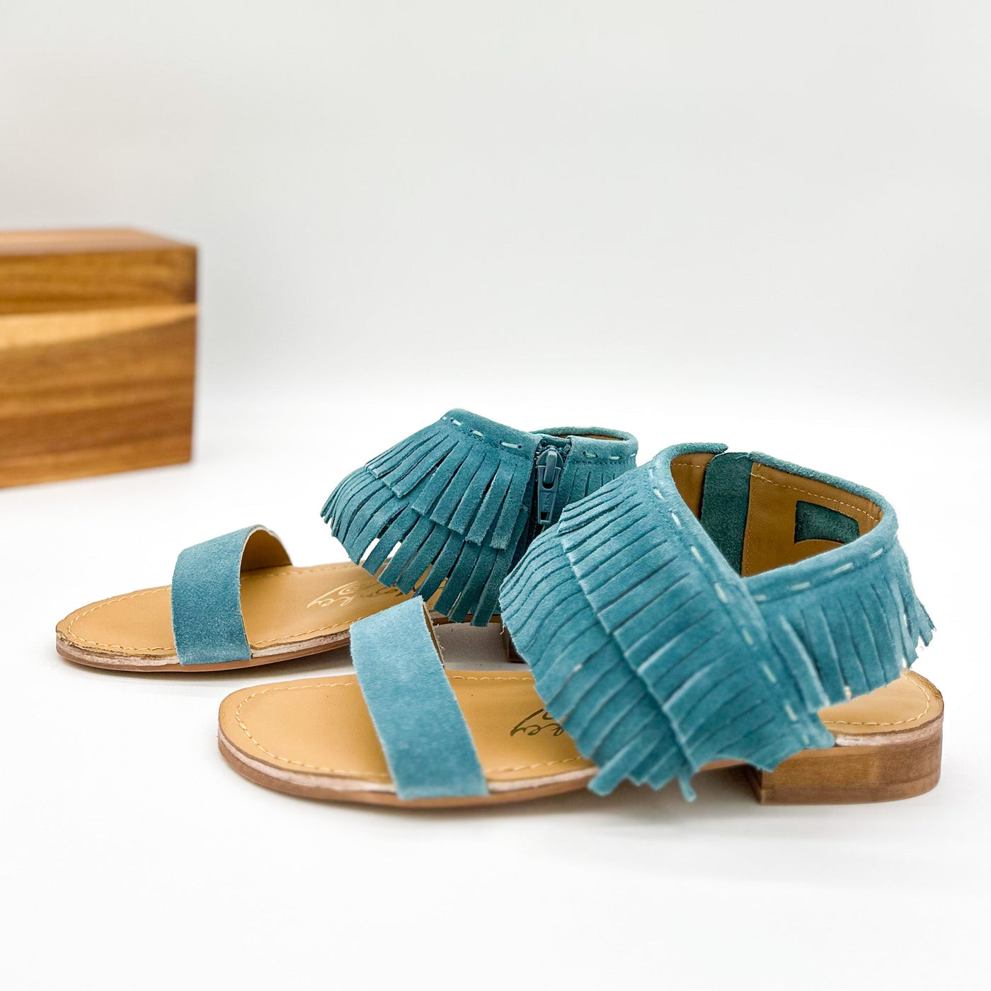 Fringe Star Sandal in Teal Southern Soul Collectives