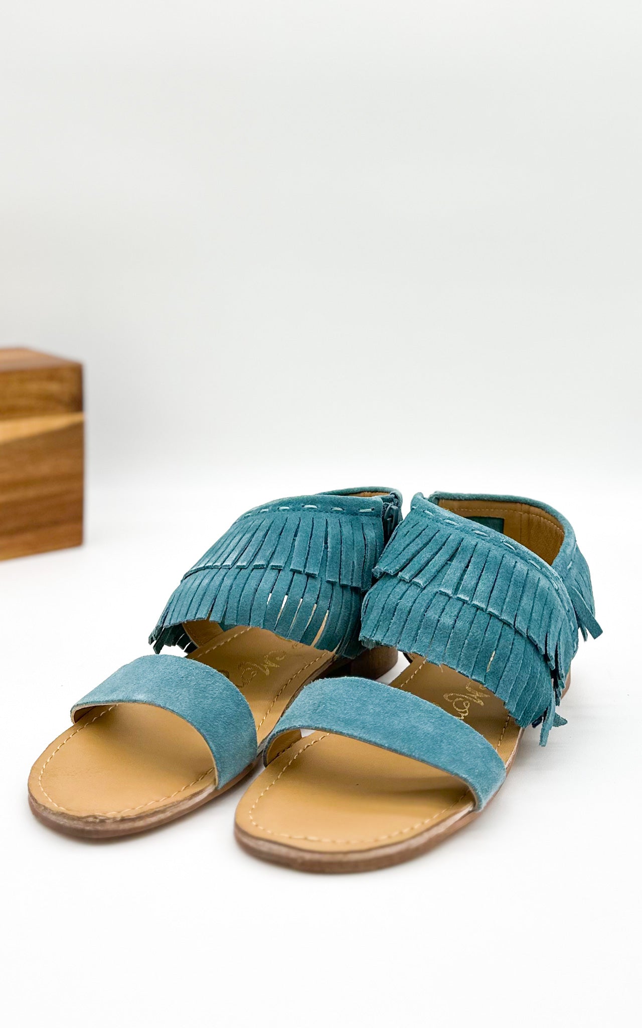 Fringe Star Sandal in Teal Southern Soul Collectives