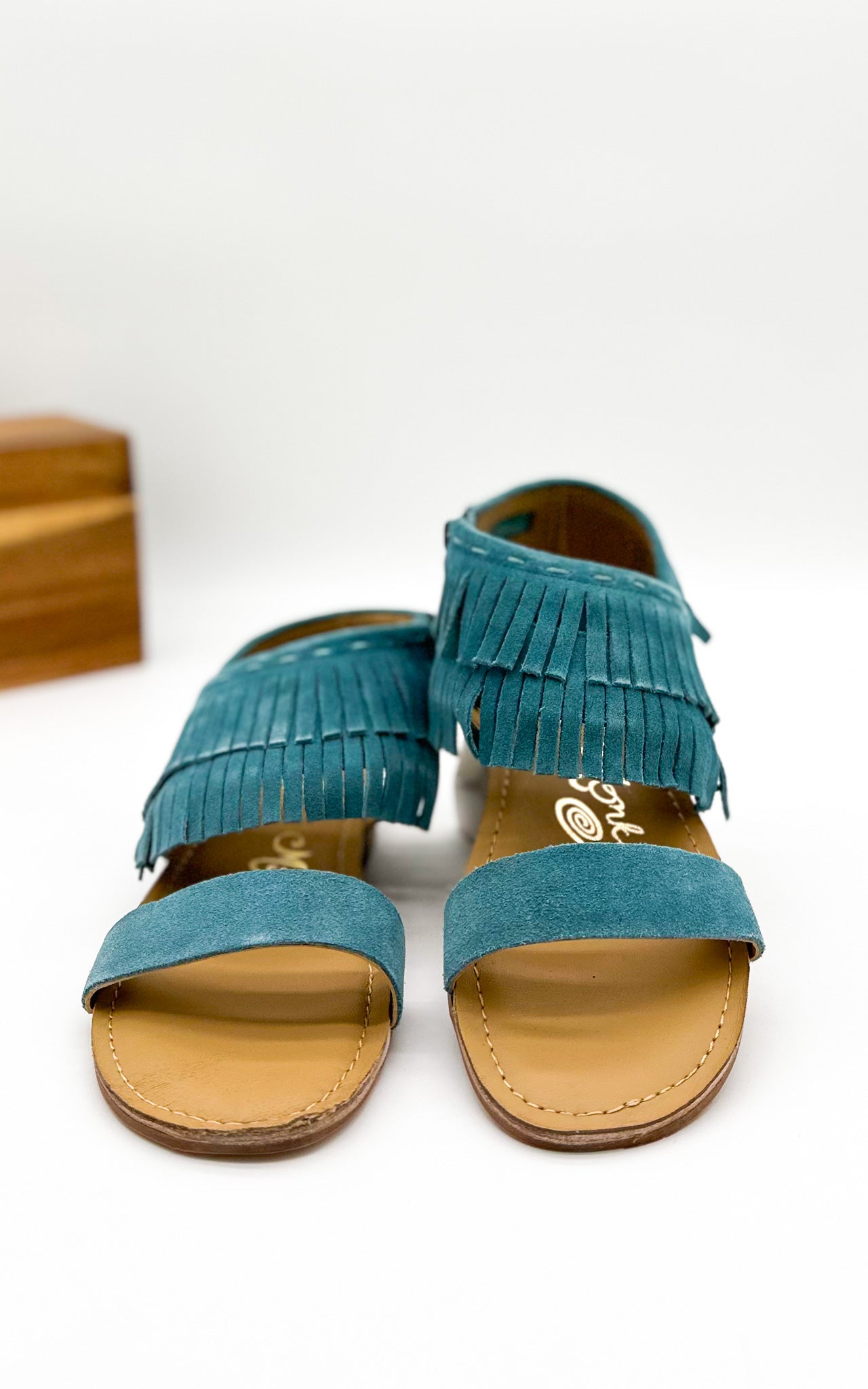 Fringe Star Sandal in Teal Southern Soul Collectives